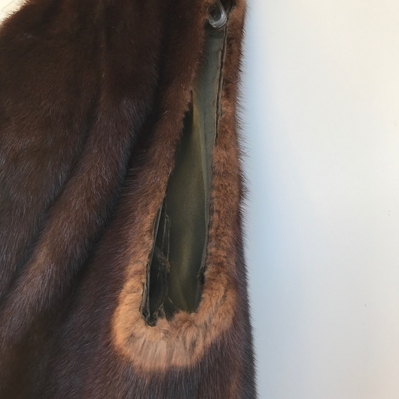 Lord & Taylor Vintage 60’s Mink vest brown medium - Picture 6 of 11